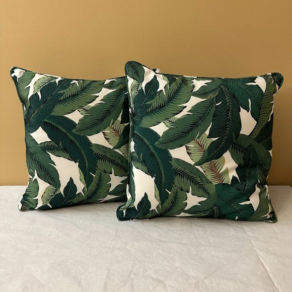 Tommy Bahama Accents 2 Pc Tommy Bahama 8 Swaying Palm Leaf Indoor Outdoor Decorative Pillow